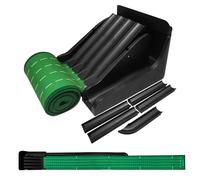 Indoor Golf Putting Mats,Adjustable Ramp Pad with Ball Return,Adjustable Ramp Foldable 8.7ft Length Golf Practice Mat | for Beginner Professional Swing Training Bar Backyard Garden Home