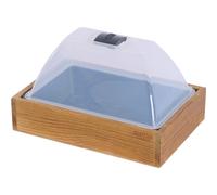 Indoor Greenhouse Mini Growing House Midi Wood With Klimahaube Queltabs