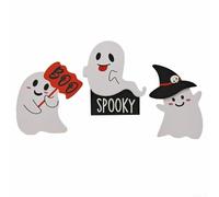 Indoor Halloween decoration set with three distinct pieces for kitchen, table, and room to enrich holiday party settings (B)