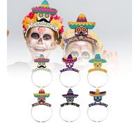 Indoor Halloween Decorations Halloween Headband For Day Of The Dead Decorations Gothic Style Hair Accessories Event Horizon Shirt (Purple, 16x15. 5cm)