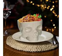 Indoor Halloween Decorations Halloween Themed Tableware for Indoor and Outdoor Use Perfect for Serving Food Ceramic Serveware Night Light(A,11X10X8.9CM)