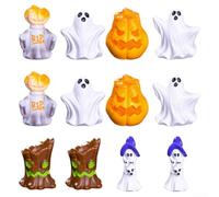 Indoor Halloween for mini Ornaments 12pcs Resin Figures Indoor