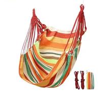 Indoor Hammock Chair - Outdoor Large Hammock Chair, Max 500 Lbs Capacity | Thicken Enlarged Canvas Hammock, Dorm Room Hammock, College Students Hammock, Relaxation Chair for Home and Outdoors