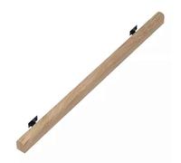 Indoor Hand Railings for Stairs - 2ft to 16ft Non-Slip Wall-Mounted Support Rods, Ideal for Lofts, Decks, and Kindergartens - Wood Finish, 5.7m/18.7ft Length