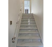 Indoor Handrail 4Ft 5Ft 6Ft 7Ft 8Ft 10Ft 12Ft 15Ft 20Ft 30Ft, Clear Acrylic Stairs Wall Railing for Hallway Loft Apartment Basement & Exterior Steps, Load 200Kg,Clear,12ft/365cm