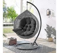 Indoor Hanging Egg Swing Hammock Chair Cushion, UV Resistant Polyester Water Stain Resistant Seat Pad With High Filling