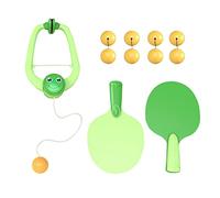 Indoor Hanging Table Tennis for Training Accessories Middle Old Age Leisure 9 Balls Green, 22.5 x 14.5cm
