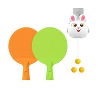 Indoor Hanging Table Tennis Trainer,Portable Interactive Table Tennis Training Hanging Games with 3 Balls,Adjustable Over The Door TableTennis Exerciser Self Training Device For Kids