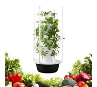 Indoor Herb Gardening Tower with Aeroponic System, LED Grow Lights, and Pump for Smart Home Use