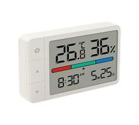 Indoor High Precise Digital Thermometers Hygrometer Clock Temperature Meter For Baby Room Bedroom With Clear Display Temperature Monitor