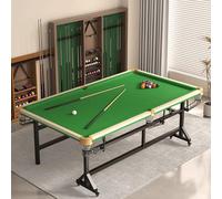 Indoor Home 2-in-1 Table - Billiard & Ping Pong, Folding Style, Five-Point Accuracy Training,Brass Horn(Type 1)