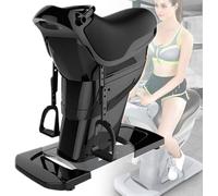 Indoor Horse Riding Machine, Electric 3D Simulation Horse Riding Fitness Machine with LCD Display, 20 Speeds, Aerobic Fitness Equipment for Waist, Legs, Hips