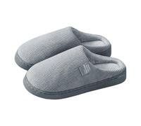 Indoor House Slippers Women Warm - Home Slippers for Women Fluffy - Warm Winter Slipper Soft Sleeper Non Slip Homeslippers Shoes with Plush Casual Indoor Hotel Flat Shoes Grey