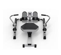 Indoor Hydraulic Rowing Machine, Foldable Cardio Equipment, Silent Double Scull Rowing Machine with Data Monitoring, Removable Seat