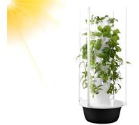 Indoor Hydroponic Garden System, 7-Tier Vertical Planter with LED Grow Lights & Water Pump, Space-Saving Herb Growing Kit for Home Office, Compact Aeroponic Tower for Fresh Greens