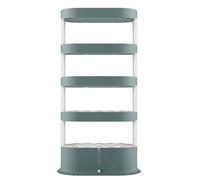 Indoor Hydroponic Grow Tower with Remote Control, Auto Timer, and Grow Light for Herbs, Plants, Vegetables, and Fruit Cultivation