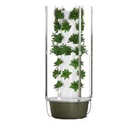 Indoor Hydroponic Growing System with Automated Aeroponics and LED Lights for Herb Gardens