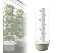 Indoor Hydroponics Growing Tower System with LED Grow Lights Water Pump & Removable Water Tank for Vertical Vegetable Gardening Home Plant Growth