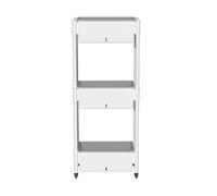 Indoor Hydroponics System - 3-Tier Vertical Raised Garden Planter with Movable Design and Water Outlet for Vegetables and Fruits