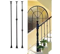 Indoor ir Railing Set French Spindle Kit with il Post for Hallway Steps 80CM/31.5IN Indoor ir Column Enhance Safe & SLE in Your Home