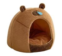 Indoor Kennel - Puppy House in the shape of a capybara, a sound insulation cat bed with removable roof for indoor use, a large warm cat cave for pet cat house while providing a cozy place for your pet