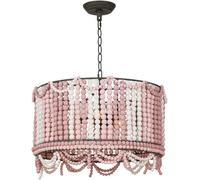 Indoor Led Ceiling Pendant LED Modern Chandelier Lamp Industrial V-intage Solid Chandelier WhitePink3 Heads Adjustable Height Ceiling LightFoyer