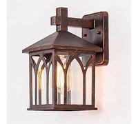 Indoor Led Ceiling Pendant, V-intage Outdoor Wall Lights, Traditional Victorian Exterior Wall Sconce Lighting,Black Finish Waterproof Porch Lamp,Foyer