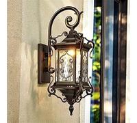 Indoor Led Ceiling Pendant, Wall Lamp Outdoor Victorian Elegant Swan Neck Gold External Waterproof Glass Wall Light Fixtures Exterior Wall Lantern Porch Lights,Foyer