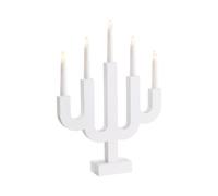 Indoor LED Christmas Decoration Accessory Candle Holder LED Lights Lighting MDF White Bjorkan