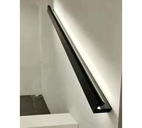 Indoor Led Staircase Handrail Lighted, Motion Sensor Lights for Stairs, Home Garden Corridor Loft Kindergarten Modern Steps Guardrail Kit(Black,390cm/154in/12.8ft)