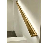Indoor Led Staircase Handrail Lighted, Motion Sensor Lights for Stairs, Home Garden Corridor Loft Kindergarten Modern Steps Guardrail Kit(Gold,75cm/30in/2.5ft)