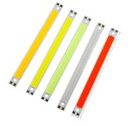 Indoor Lighting 10Pcs 120mm x 9mm LED COB Light Strip Panel Lamp Chips DC 12V 10W LED Floodlight Source Bulbs 5 Colors for DIY Lighting(Color:Cold White)