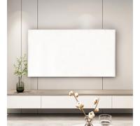 Indoor Living Room Decoration Dust Cover, Sun/dust Protection Solid Color TV Dust Cover Cloth, All-inclusive Elastic Television Hood-White||76-85inch