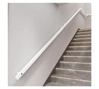 Indoor Loft Basement Stair Rail - 11.5ft White Wall-Mounted Non-Slip Grab Bar Railing Kit for Elderly & Kids Safety, Secure Support for Stairs & Lofts