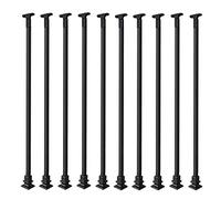 Indoor Loft Railing Kit for Wood Stairs - Heavy Duty Metal Iron Balusters & Spindles for Decks Restaurants Schools - Safe Banister Post for Kids Adults Elderly (10 Pcs H Size)