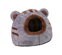 Indoor Lovely Cat Nest Soft Comfortable Breathable Pet House for Indoor Cats Gray S Grey
