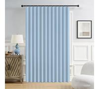 Indoor magnetic door curtains, folding doors, suitable for door curtains, bedrooms, bathrooms, room partitions, etc.-sky blue-w280xH230cm