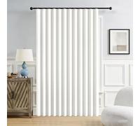 Indoor magnetic door curtains, folding doors, suitable for door curtains, bedrooms, bathrooms, room partitions, etc.-white-W160xH240cm