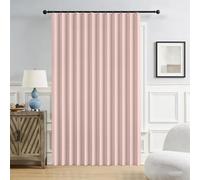 Indoor magnetic door curtains, folding doors, suitable for door curtains, bedrooms, bathrooms, room partitions, etc.-pink-W180xH220cm