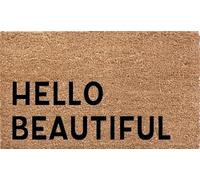 Indoor Mats for Back Door Non Slip Welcome Hello Beautiful Doormat Heart Housewarming Gift Greeting Front Porch Rugs Indoor Patio Carpet Decor Kitchen Bathroom Decor (24x36 inch)