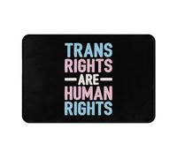 Indoor Mats Trans Rights Are Human Rights, 40X60Cm Bathroom Mat Absorbent Entrance Carpets Decorative Barrier Mats For Hall Indoor Office