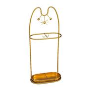 Indoor Metal Cat Wrought Iron Cafe Office Home Long and Short Umbrella Storage Rack
