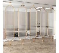 Indoor Metal Room Divider Sn Panel - 68 Ft Tall Floor Standing Partit with C s for Privacy & Separate 5 Panels (190x35cm/74.8x13.8in)