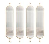 Indoor Metal Room Divider Sn Panel 68 Ft Tall Floor Standing Privacy Partit with C se 4 Panels (220x35cm/86.6x13.8in) for Living Room Kitchen Office