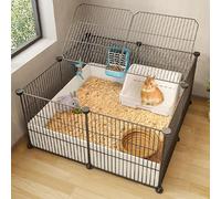 Indoor Metal Wire Animal Cage - Large DIY Enclosure for Cats and Small Pets, Ideal Exercise Space