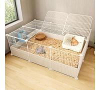 Indoor Metal Wire Animal Cage - Large DIY Enclosure for Cats and Small Pets, Ideal Exercise Space
