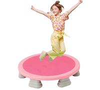 Indoor Mini Trampoline for Kids, 25 Inch Round Recreation Trampoline for Sensory Integration Training, Max Load 130 lbs, Non-Slip Base, Ideal for Autism and Toddlers