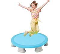 Indoor Mini Trampoline for Kids, 25 Inch Round Recreation Trampoline for Sensory Integration Training, Max Load 130 lbs, Non-Slip Base, Ideal for Autism and Toddlers