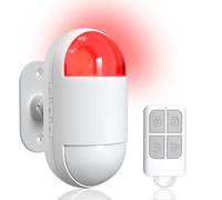 Indoor Motion Sensor Alarm, Indoor Wireless Infrared Security Motion Detector with Siren (30 ft. Sensor Range, 125 dB, Battery), Motion Detector Alarm for Home Garage Shop