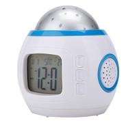 Indoor Night Light Featuring Starry Ceiling Projection Musical Wake Up Aid Battery Powered Thermometer Digital Alarm Clock For Children